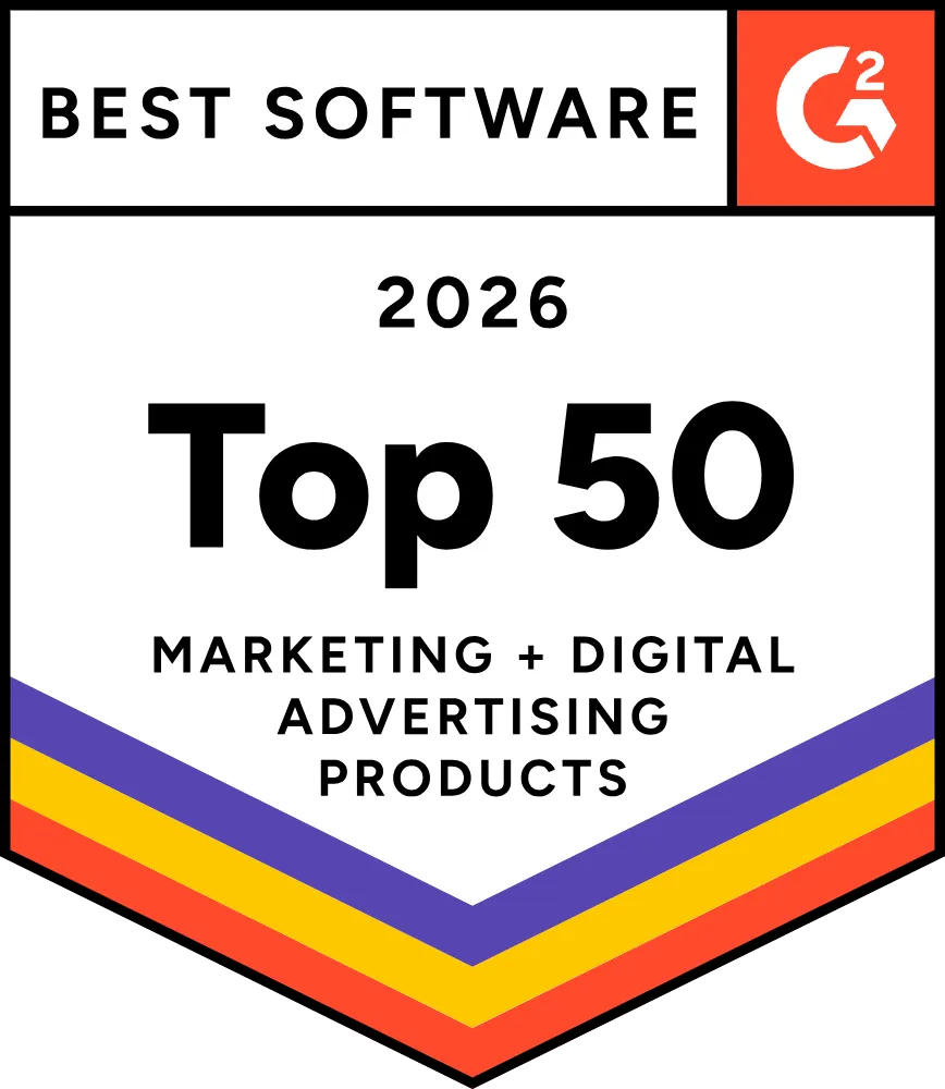 G2 Best Software 2026 – Top 50 Marketing & Digital Advertising