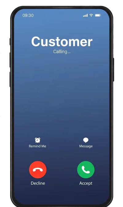 Customer calling